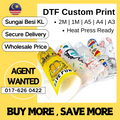 DTF Printing DTF Film Printing Iron On Heat Transfer Film DTF Cetak Baju Custom T-Shirt DTF Sticker