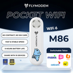 FlyModem M86 Pocket WiFi Hotspot 4G LTE Portable Travel Wifi
