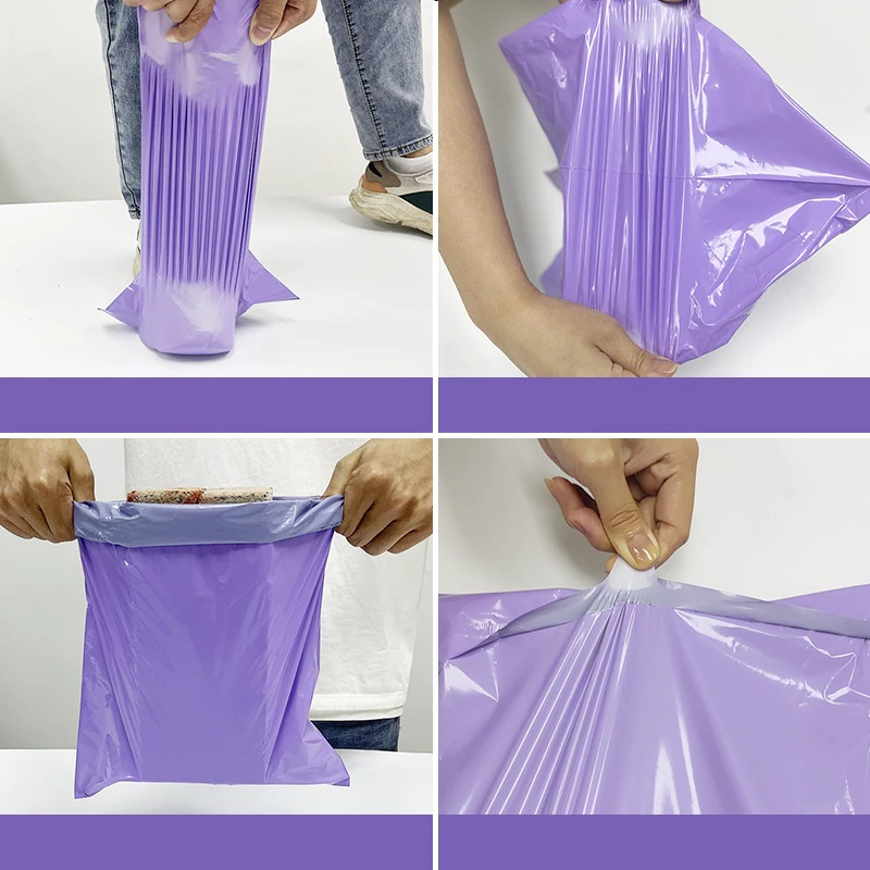 Courier Bag 0.12mm± Thickness 100pcs/Roll Parcel Bag No Pocket Flyer Plastik Courier Plastic Pos Kurier Plastik Mailing 快递袋