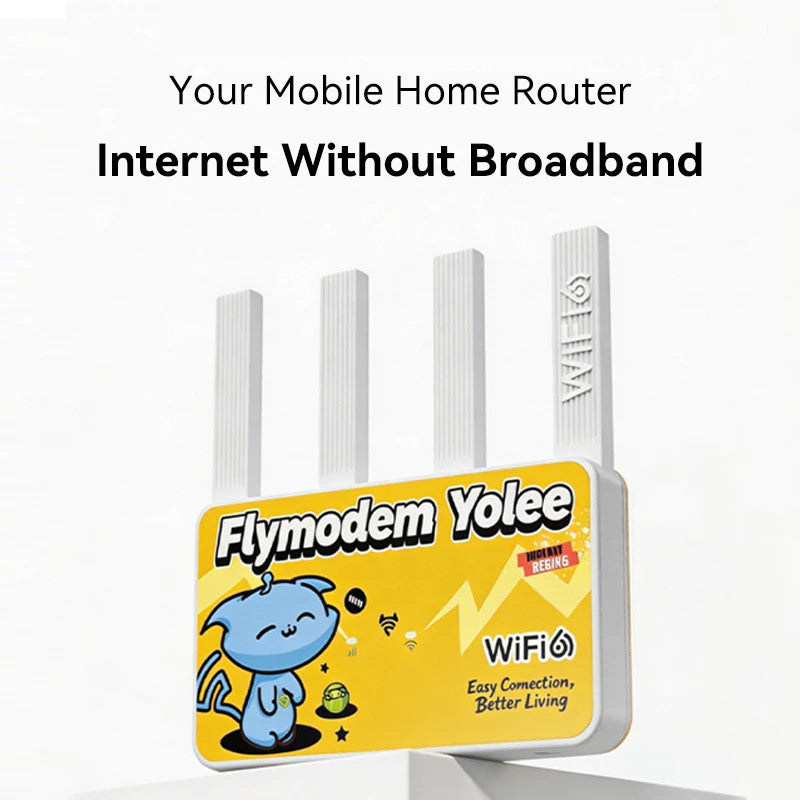 FlyModem F1 4G LTE Wi-Fi 6 Router Support All Simcard | Band Lock Supported