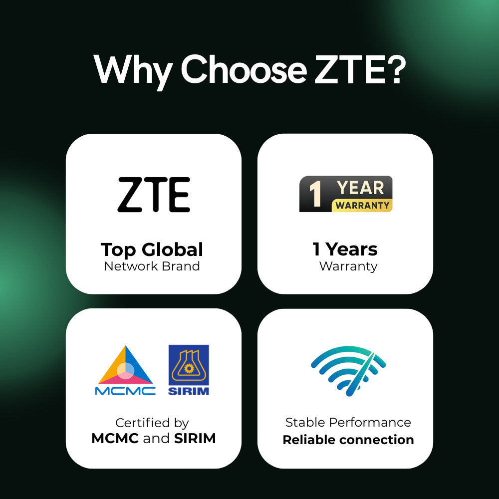 ZTE U10LS 4G LTE Pocket WiFi Portable MiFi Direct SIM