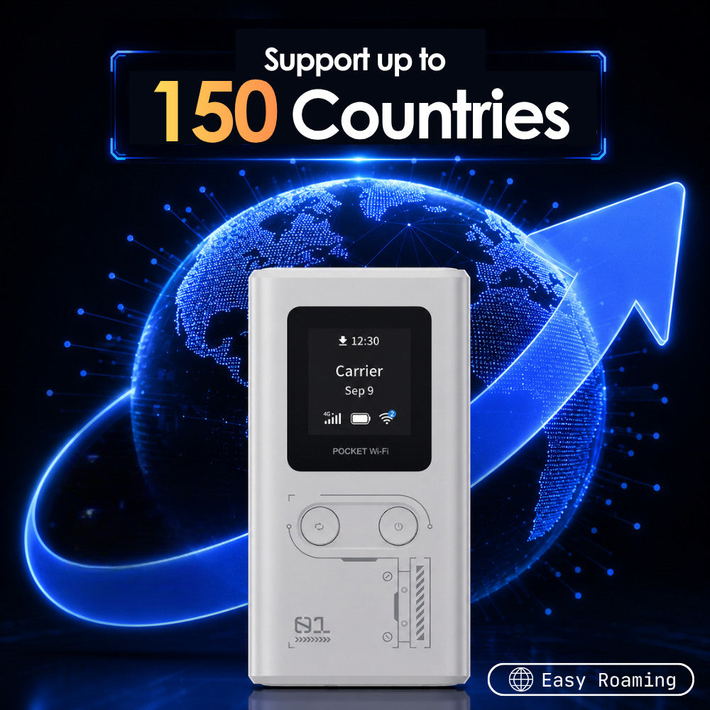 ZTE U15S Pocket WiFi 18W Fast Charge Powerbank CCC International Roaming Plan 4G LTE