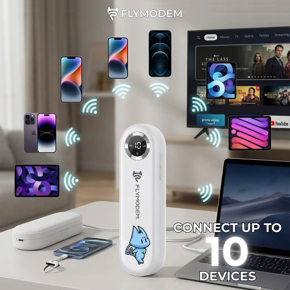 FlyModem M86 Pocket WiFi Hotspot 4G LTE Portable Travel Wifi